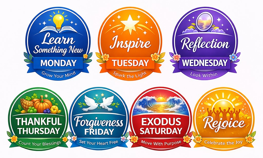 All seven All These YDays day badges